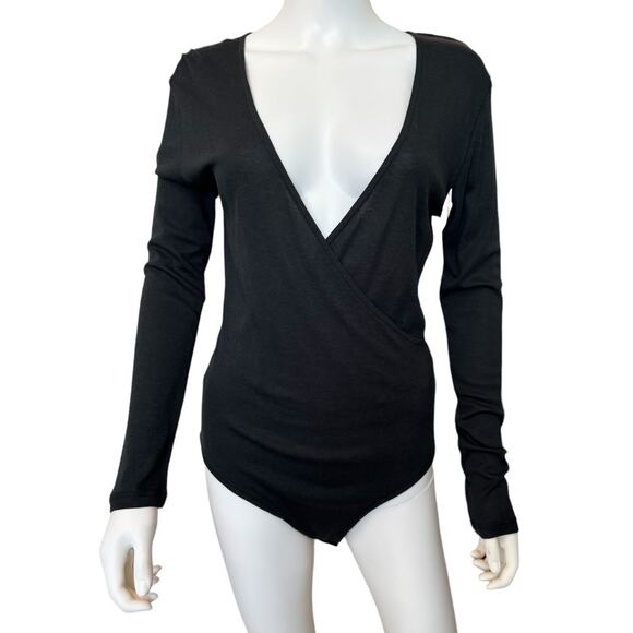 New ~ BA&SH ~ Celia Faux Wrap Bodysuit Size L - Picture 4 of 11